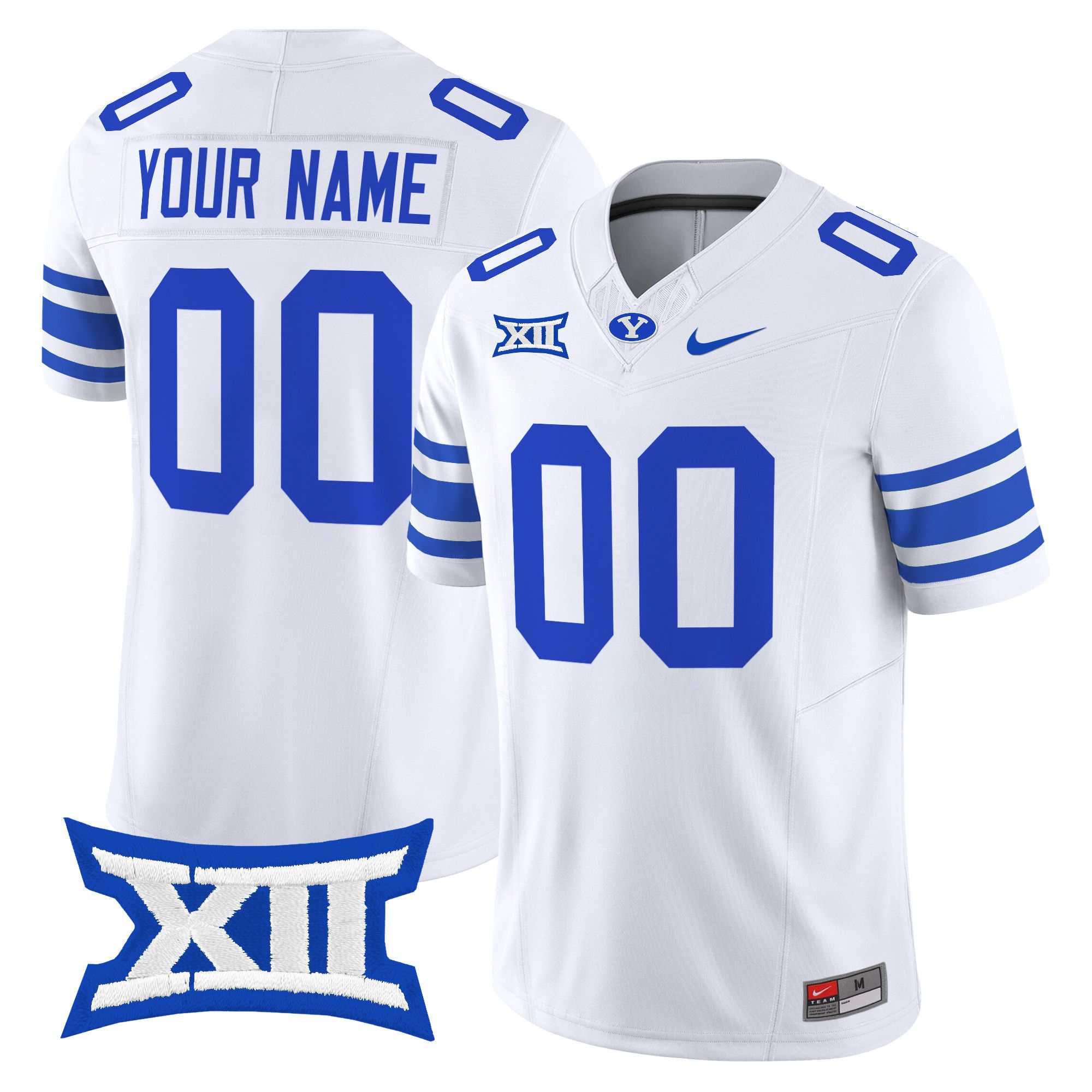 Men BYU Cougars White Nike 2024 Vapor Limited Custom NCAA Jersey->customized ncaa jersey->Custom Jersey